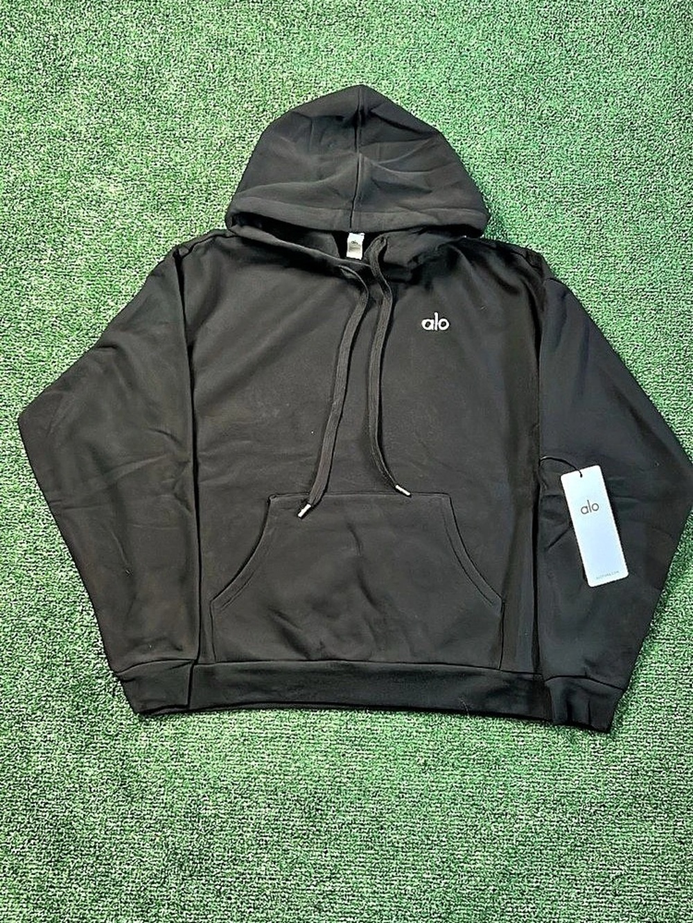 alo Black Pullover Hoodie NWT